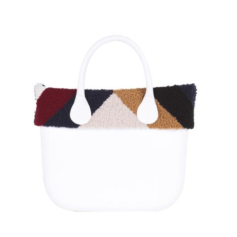 O Bag Mini .bordo In Ecopelliccia Montone Spigato