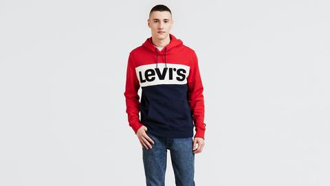 colorblock hoodie levis