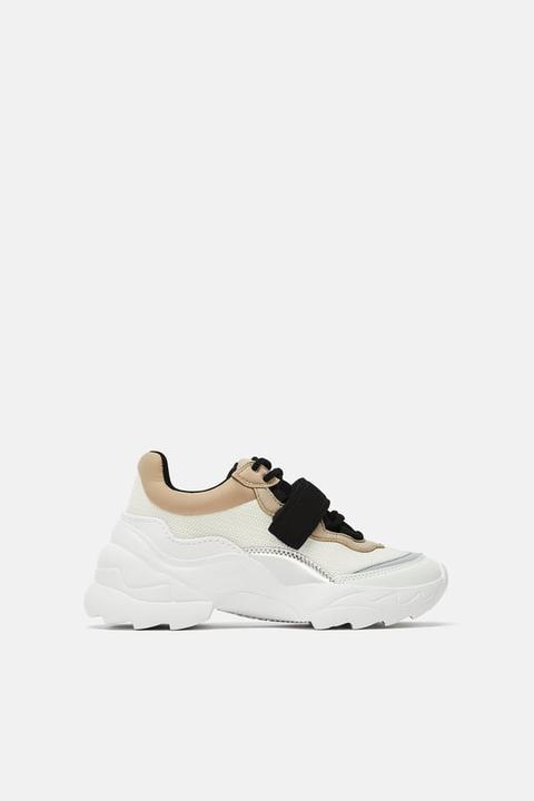 Adjustable Strap Sneakers from Zara on 