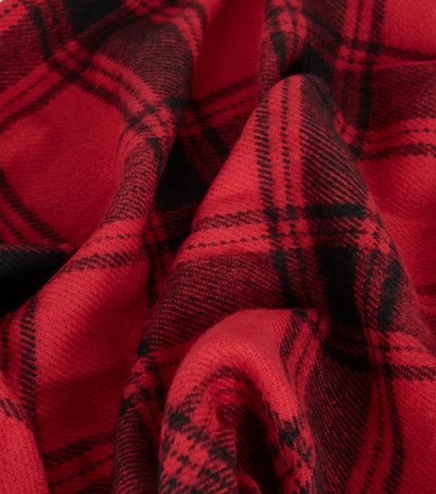 Red Check Scarf New Look