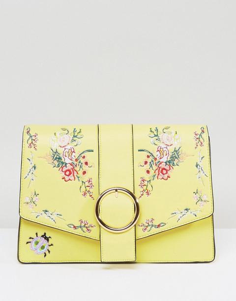 Asos Hero Floral Embroidered Shoulder Bag