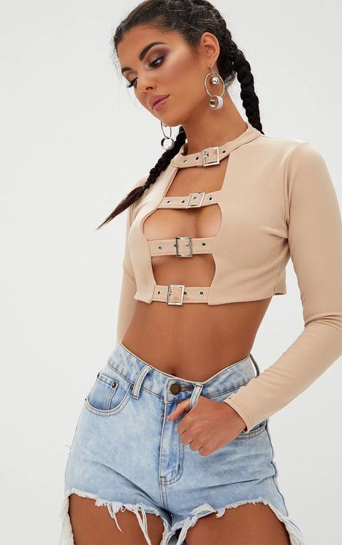 pretty little thing buckle top