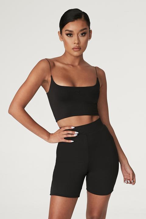 Cameryn High Waisted Bike Short - Black