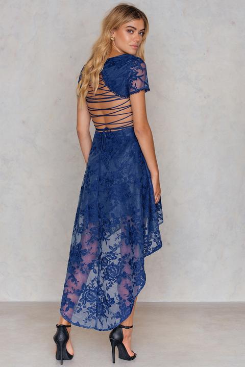 Shay High Low Dress Blue