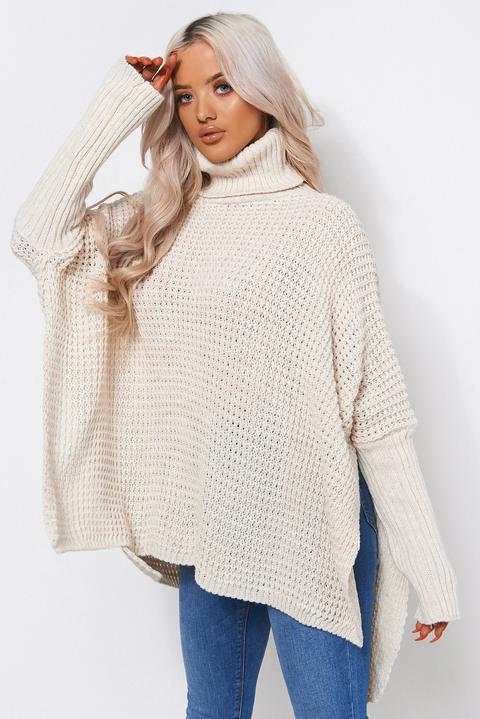 Oversized Beige Jumper