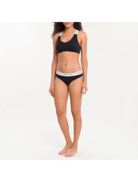 Calcinha Tanga Modern Cotton - Preto