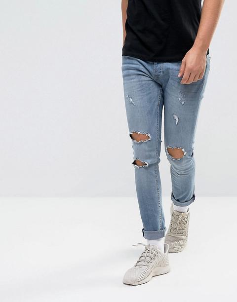 Night Addict Super Skinny Ripped Jeans