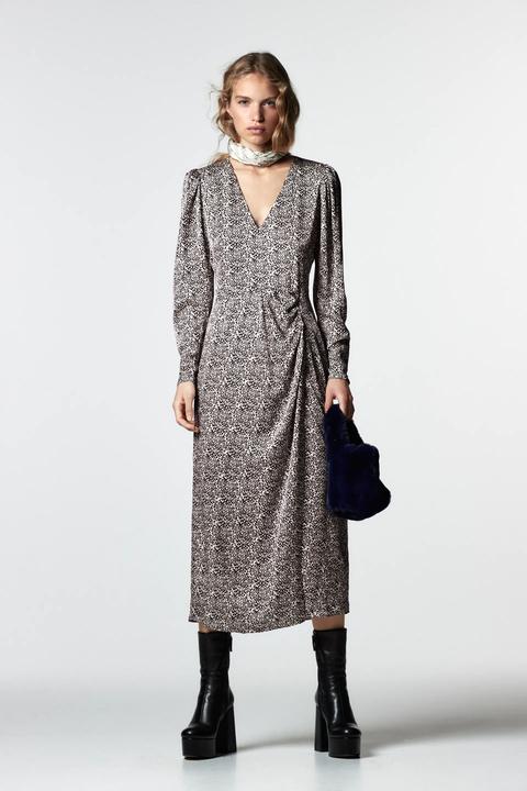 Robe Mi-longue Imprimée