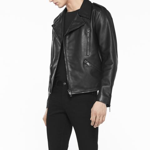 Biker-jacke Aus Leder