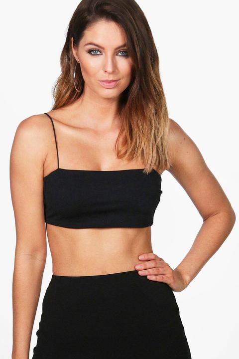 Square Neck Strappy Bandeau