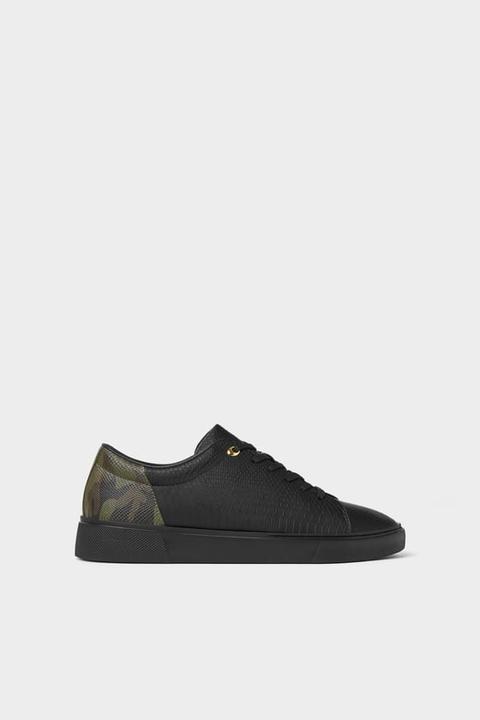 Sneakers Incise Nere - Zara Light