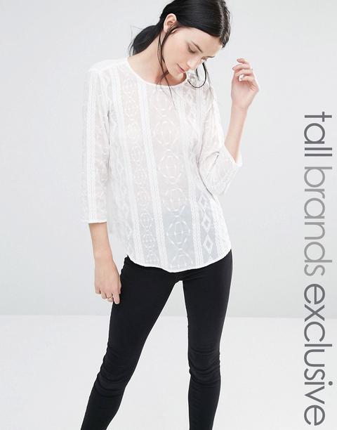 Blusa Bordada Coco De Y.a.s Tall