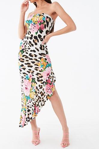 forever 21 leopard t shirt dress