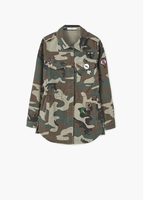 Chaqueta Camuflaje Parches