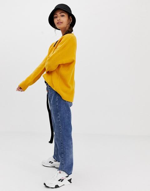 bershka oversized crew neck jumper