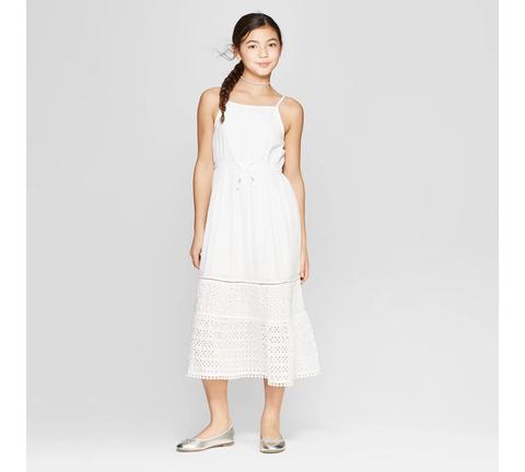 Target girls clearance white dress