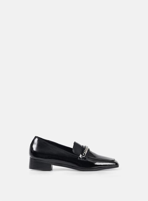 Hana Square Toe Loafer Black