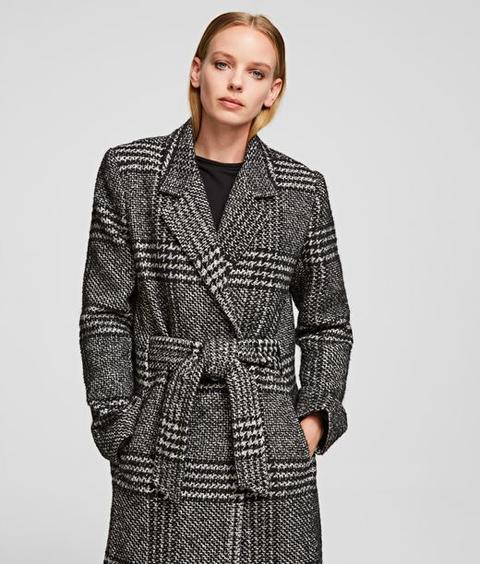 Tailored Check Coat