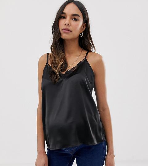 Camisola De Satén Con Encaje De Asos Design Maternity