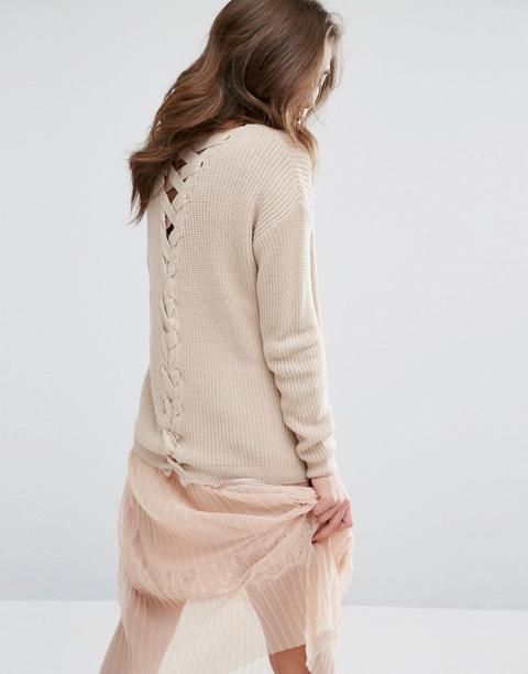 Jersey Con Detalle Enrejado De Miss Selfridge