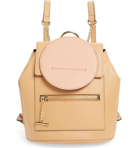 mini faux leather backpack