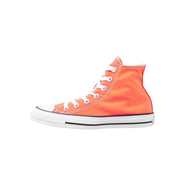 hyper orange converse high tops