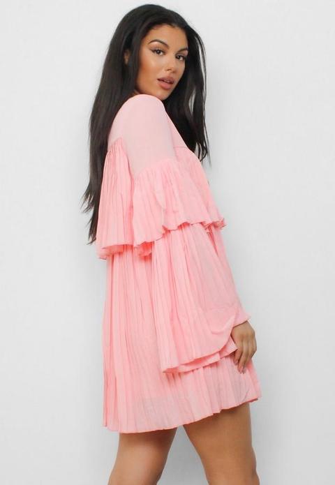 Missguided pleated shop smock dress