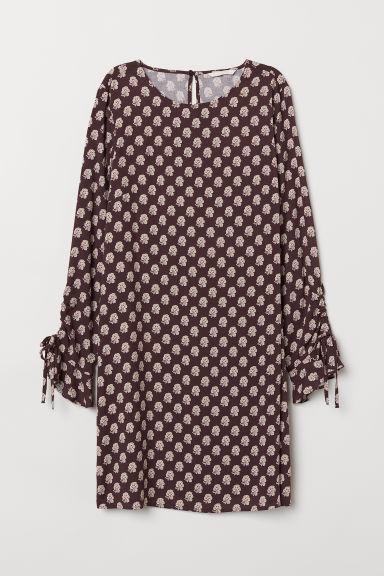 H & M - Abito Con Maniche A Volant - Rosa