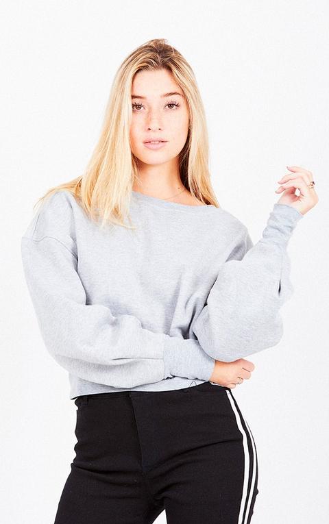 Cropped Ruched Sweatshirt