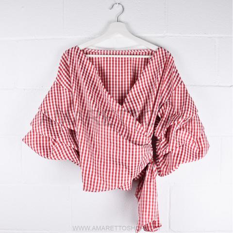 Blusa Vichy Red