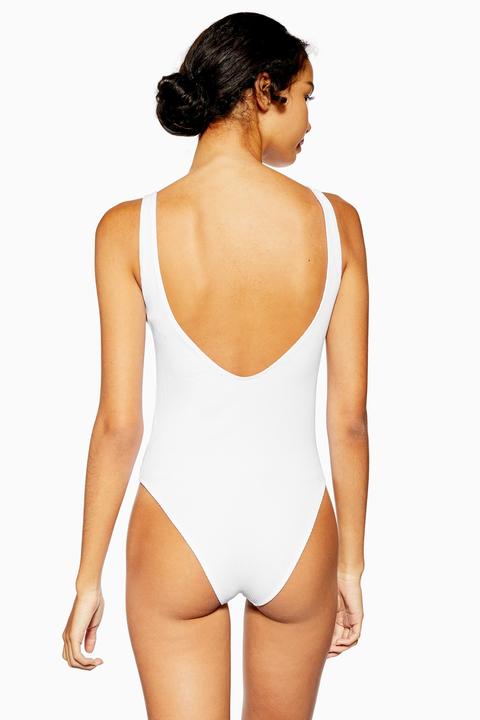 seamless white bodysuit