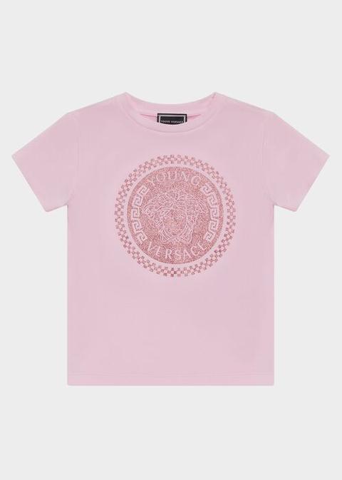 T-shirt Versace Young Damier Logo