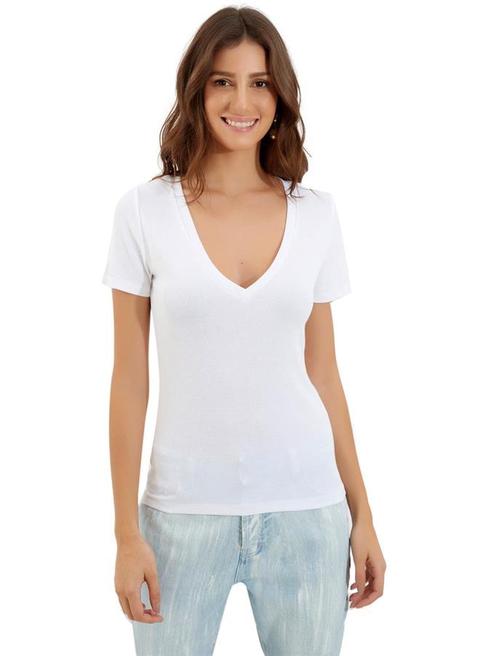 Blusa Le Lis Blanc Clarice Ii Malha Branco Feminina