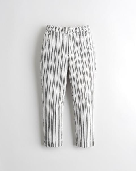hollister stretch crop taper pants
