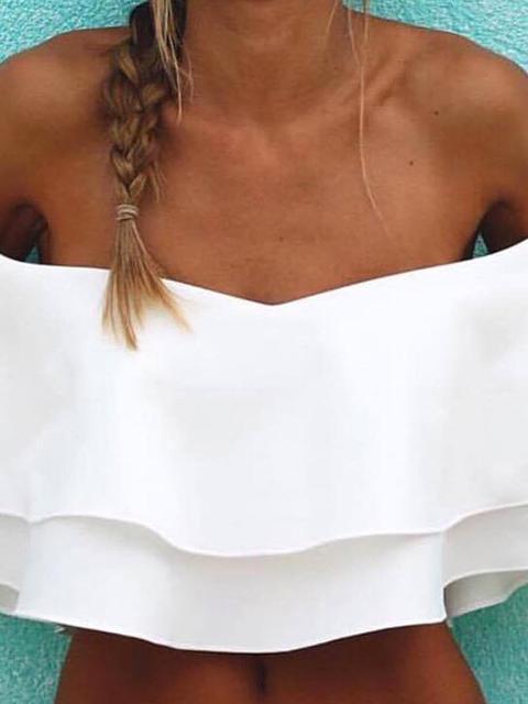 Top Blanco Volantes