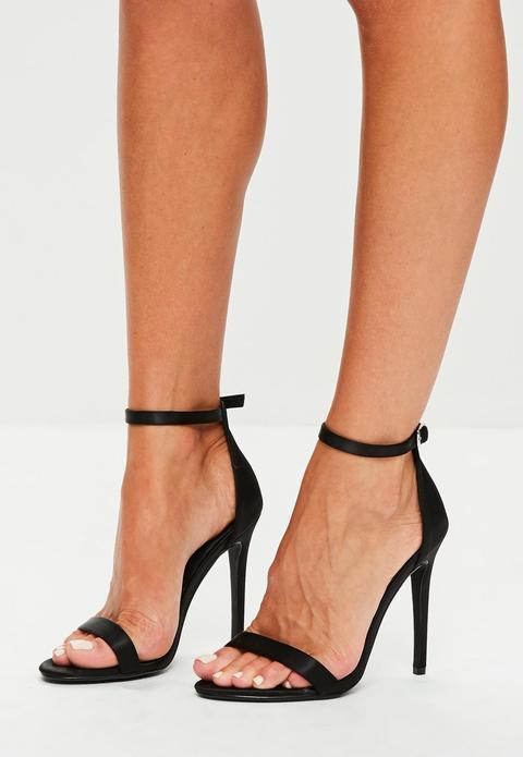 Black two strap store heels