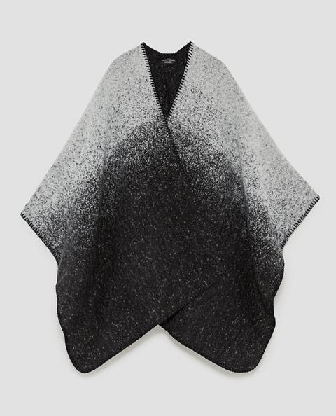 Poncho Jacquard Bicolor