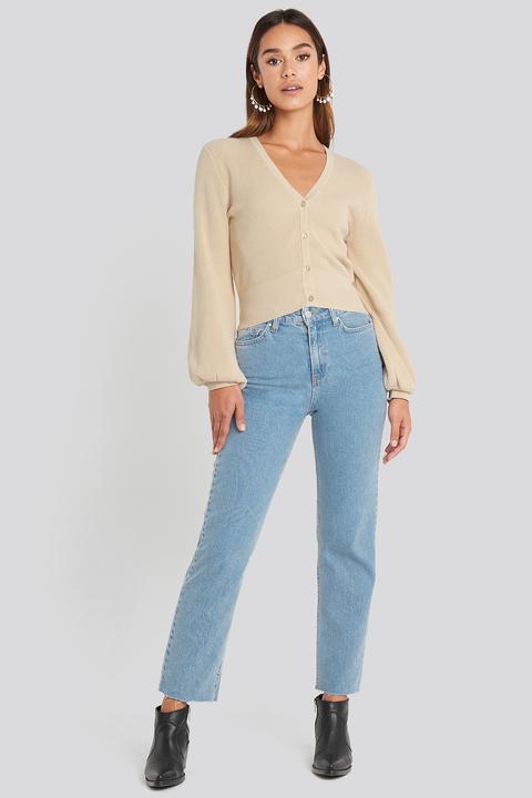 Chloé B X Na-kd Straight Leg Jeans - Blue