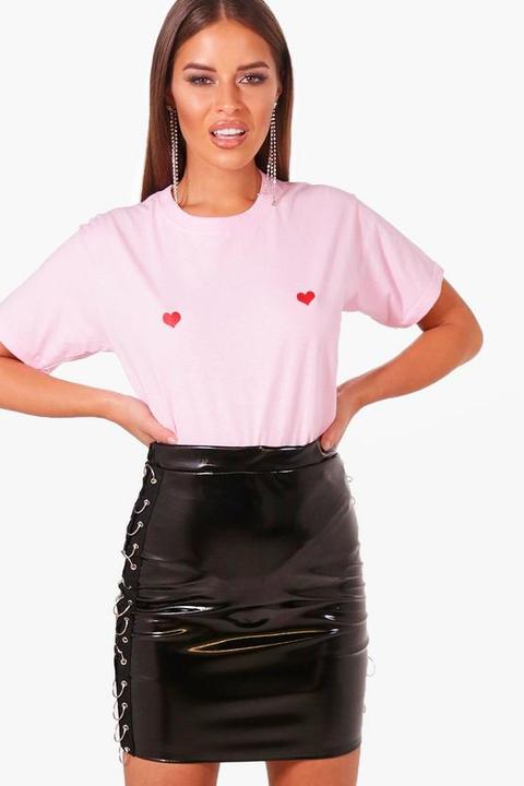 Petite Heart Placement Tee