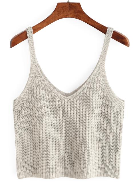 Tank Top Crop De Punto