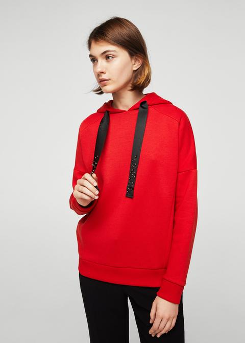 Sudadera Apliques Metálicos