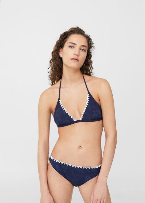 Sujetador Bikini Ribetes