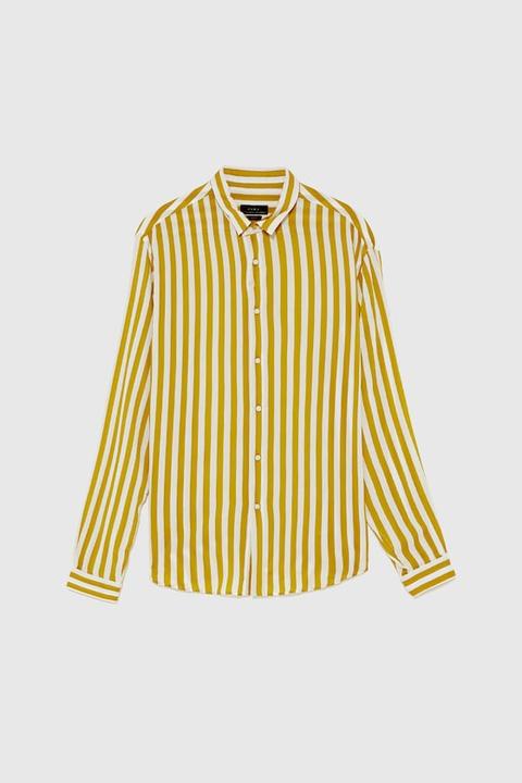 Camicia Viscosa A Righe