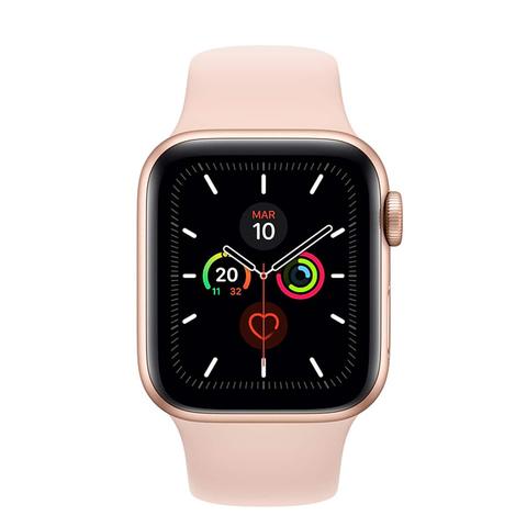 Apple - Watch Series 5 Gps + Cellular, 44mm Caja De Aluminio En Oro - Correa Deportiva Rosa Arena