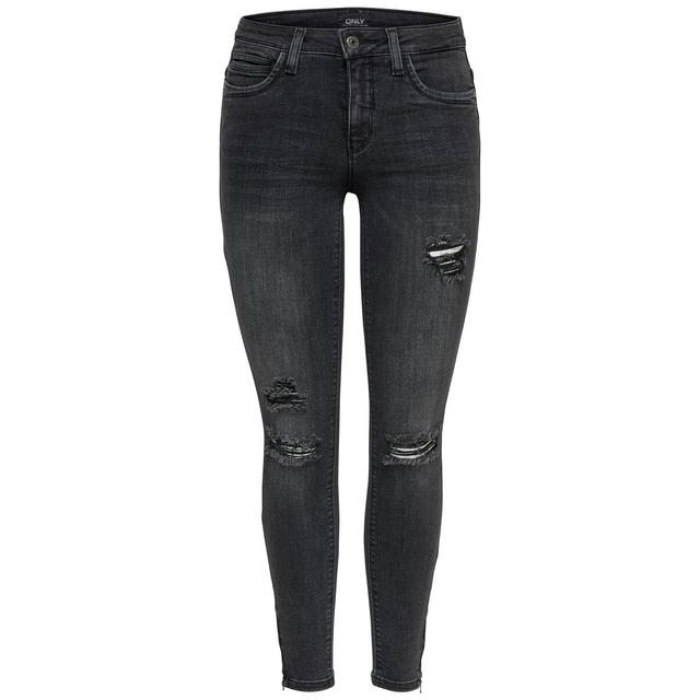 Only Onlkendell Ankle Zip Skinny Fit Jeans Damen Grau From Only On 21 Buttons