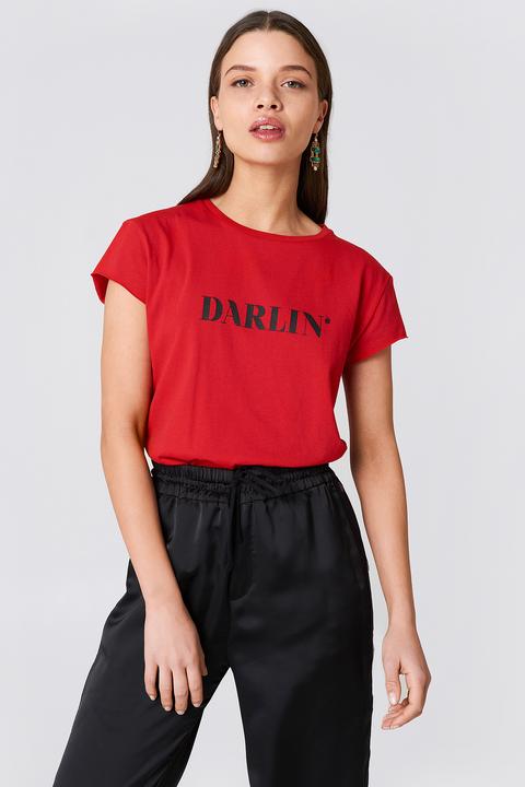 Darlin' Tee Red/black