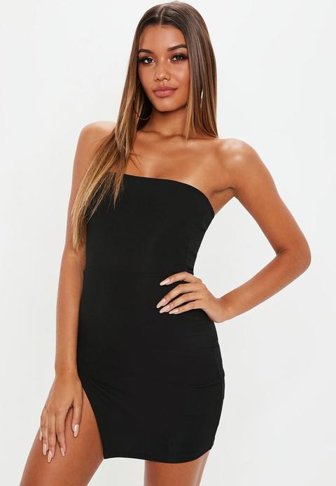 thigh split mini dress