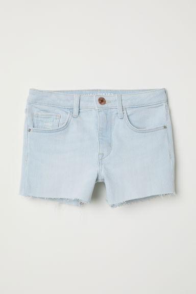 H & M - Shorts In Denim High - Blu