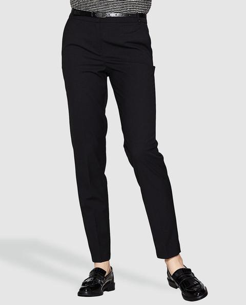 Esprit - Pantalón Pitillo De Mujer En Negro