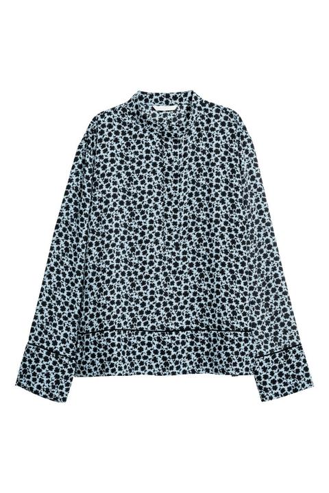 Blusa Estampada - Azul